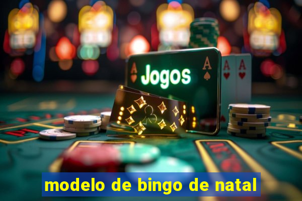 modelo de bingo de natal